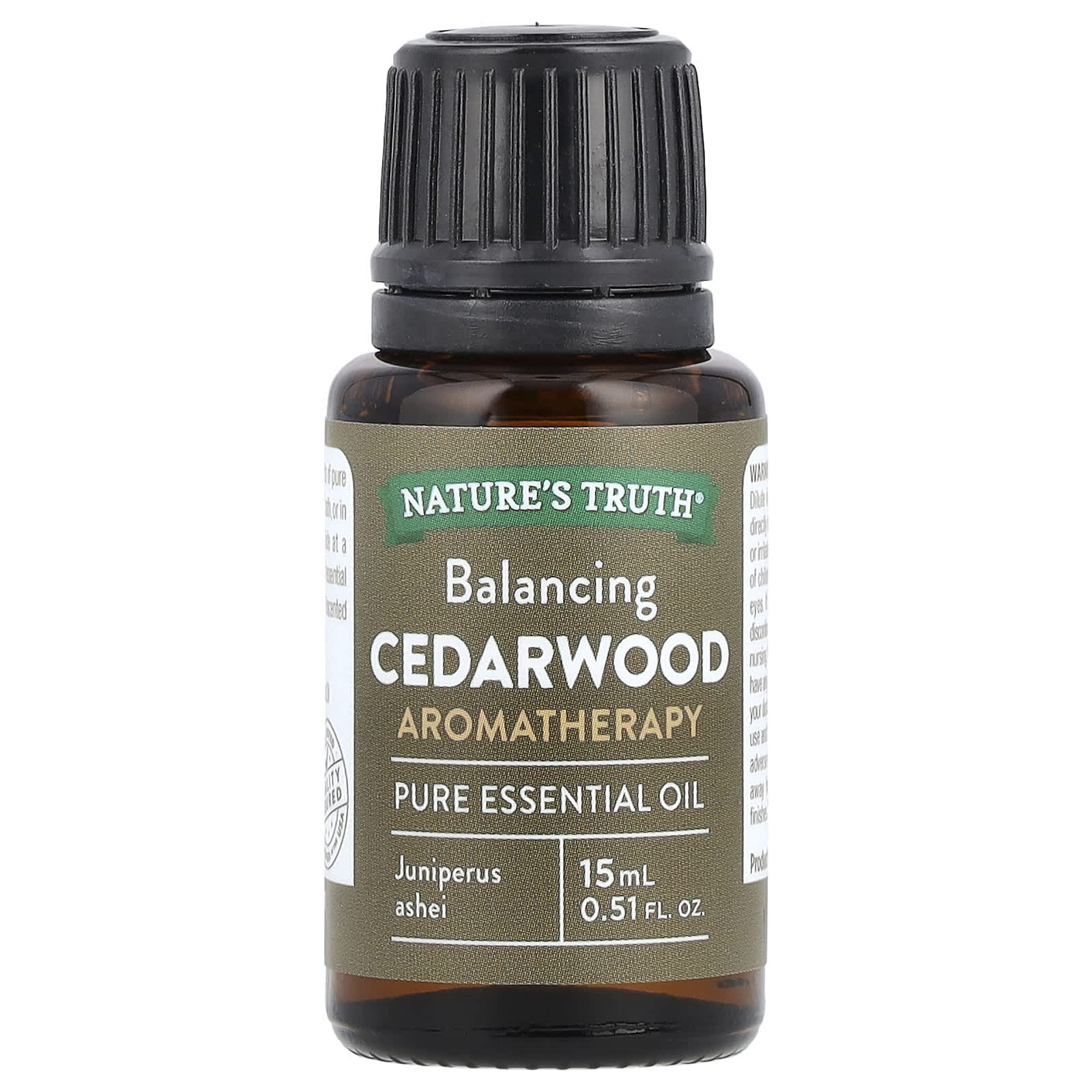 Nature's Truth, Pure Essential Oil, Balancing Cedarwood, 0.51 fl oz (15 ml) - Image 1
