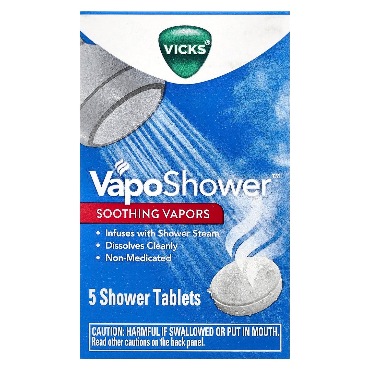 Vicks, VapoShower™, Soothing Vapors, 5 Shower Tablets - Image 1