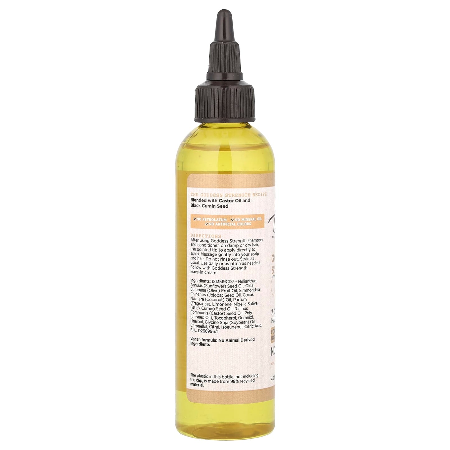 Carol's Daughter Goddess Strength Hair Oil for Weak Hair, Breakage Protection, 4.2 fl oz (125 ml) - Image 2