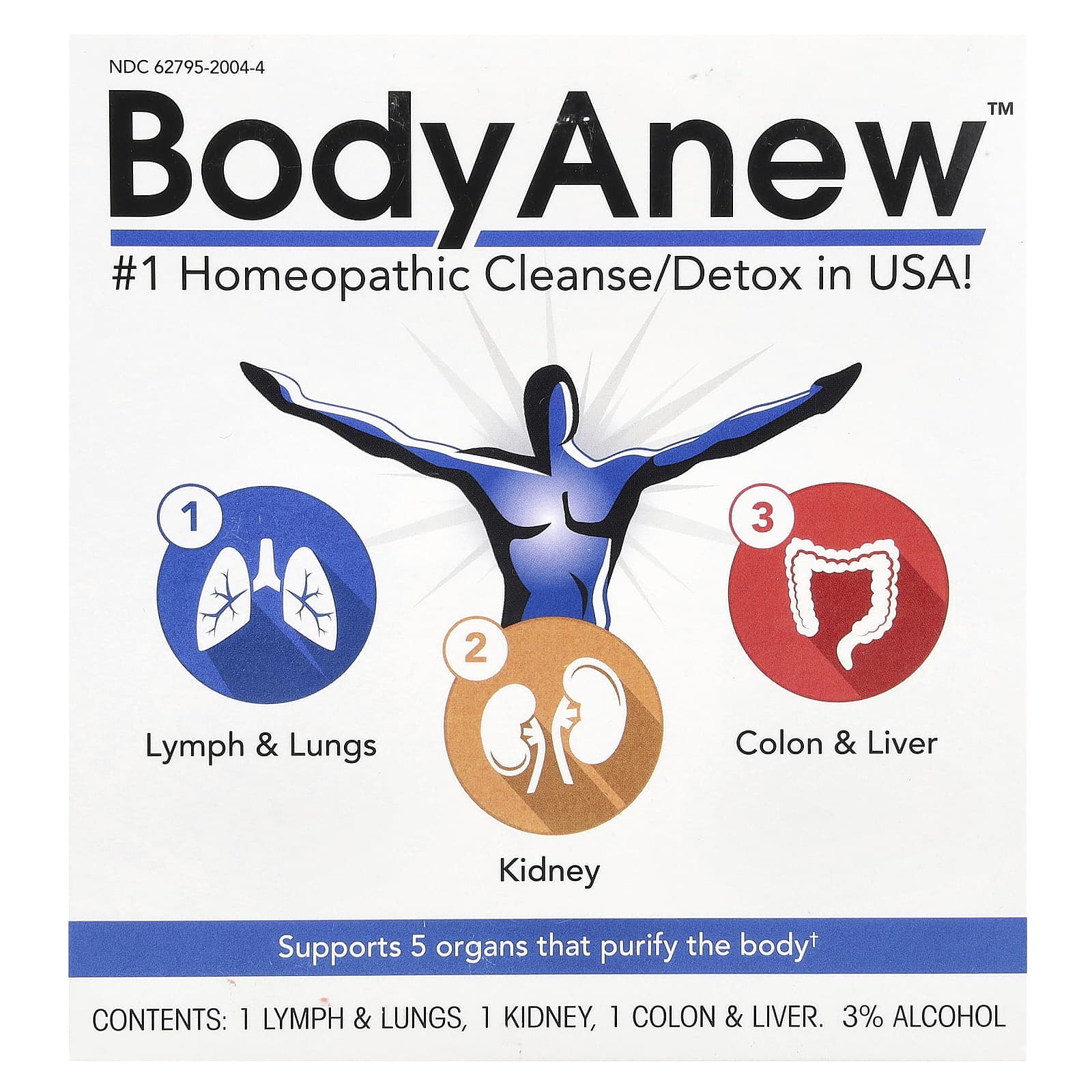 MediNatura, BodyAnew™, 3 Bottles, 1.69 fl oz (50 ml) Each - Image 2