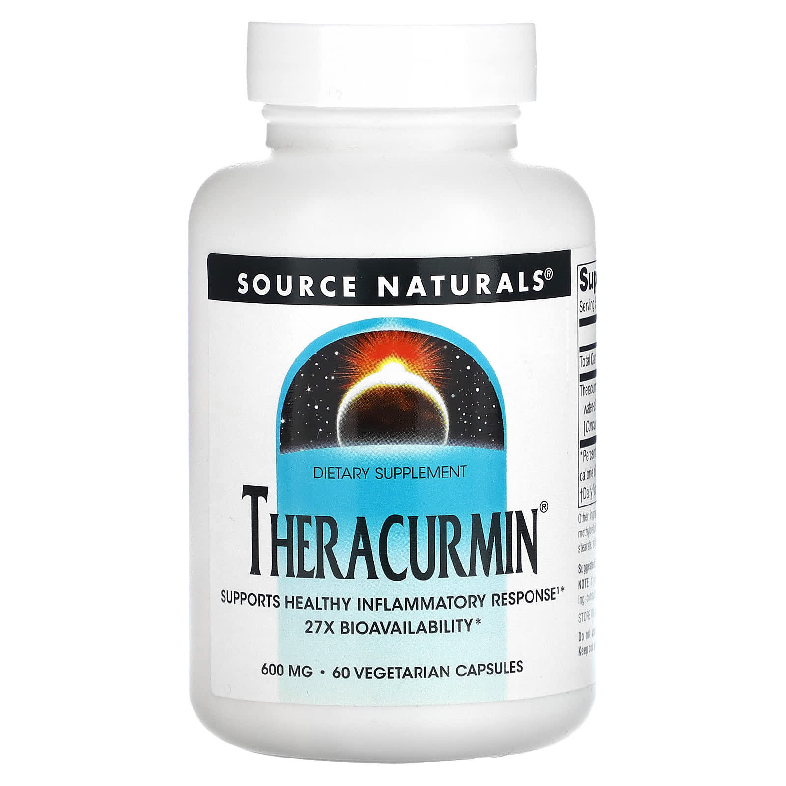 Source Naturals, Theracurmin®, 600 mg, 60 Vegetarian Capsules - Image 1