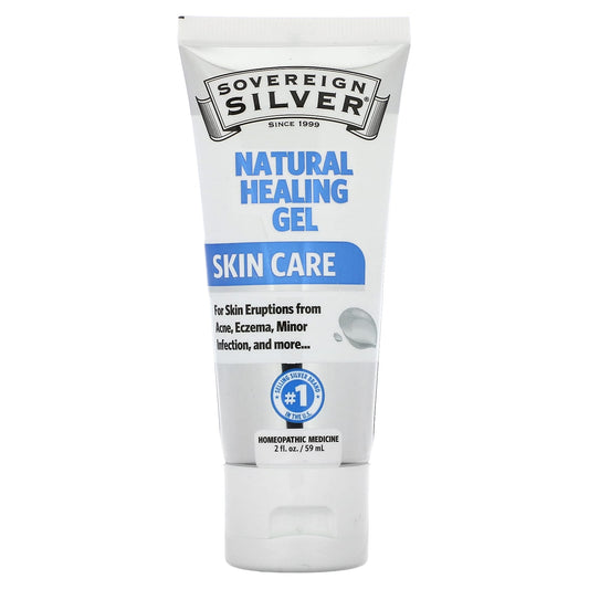 Sovereign Silver, Natural Healing Gel, Skin Care , 2 fl oz (59 ml) - Image 1