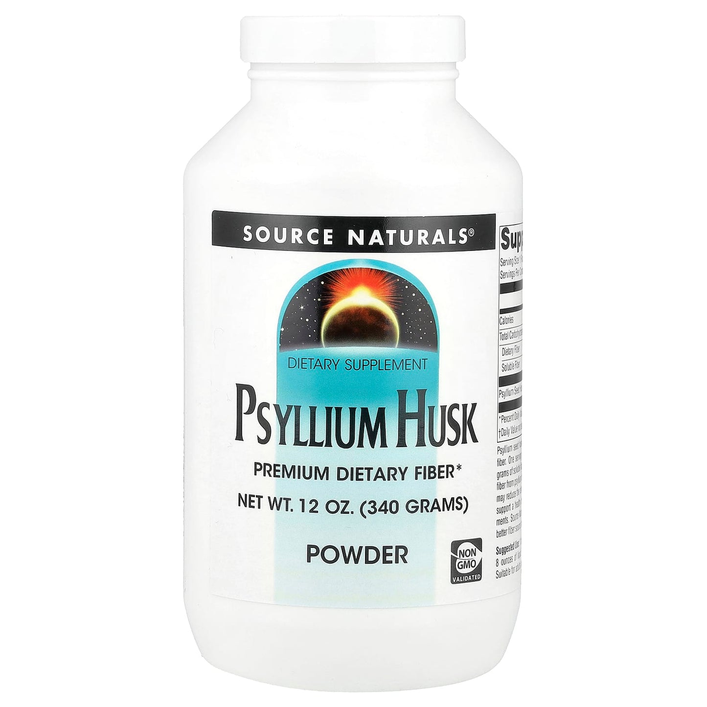 Source Naturals, Psyllium Husk Powder, 12 oz (340 g) - Image 1