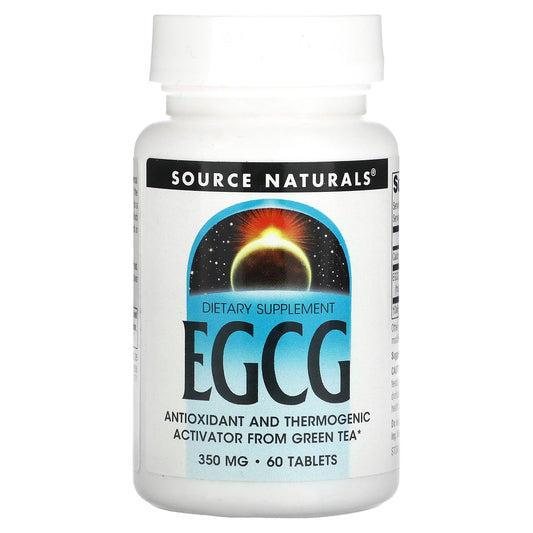 Source Naturals, EGCG, 350 mg, 60 Tablets - Image 1