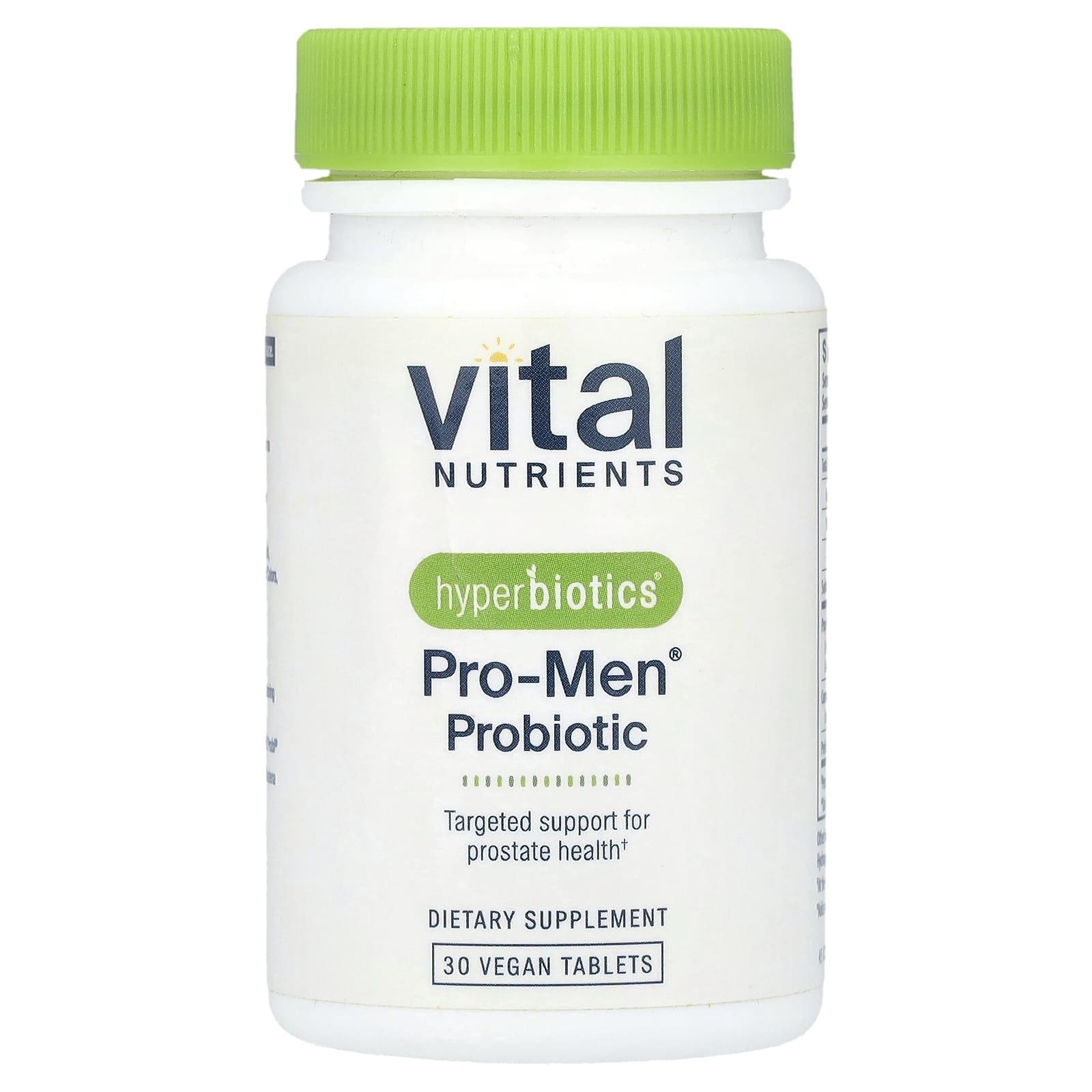 Vital Nutrients, Hyperbiotics®, Pro-Men® Probiotic, 30 Vegan Tablets - Image 1