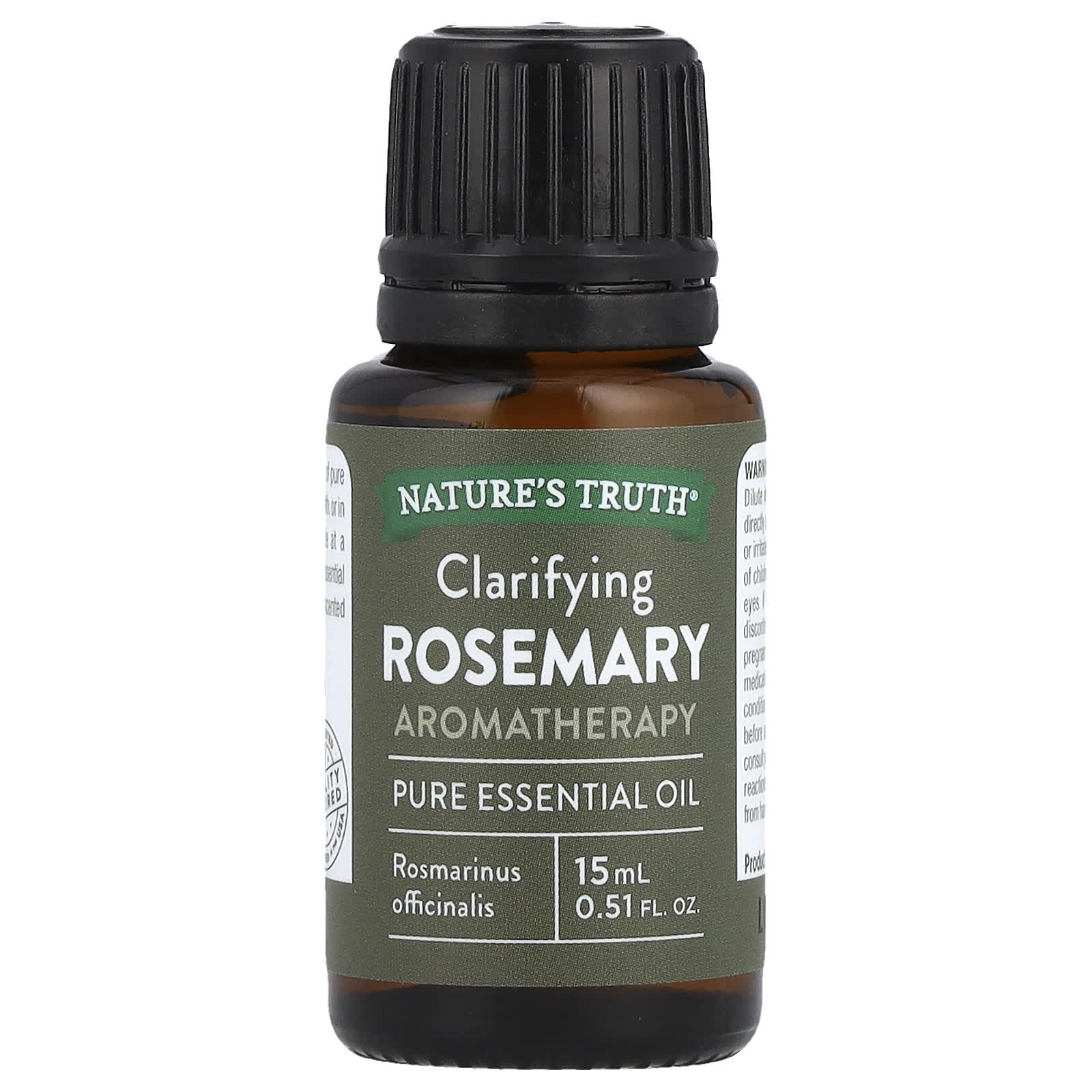 Nature's Truth, Pure Essential Oil, Clarifying Rosemary,  0.51 fl oz (15 ml) - Image 1