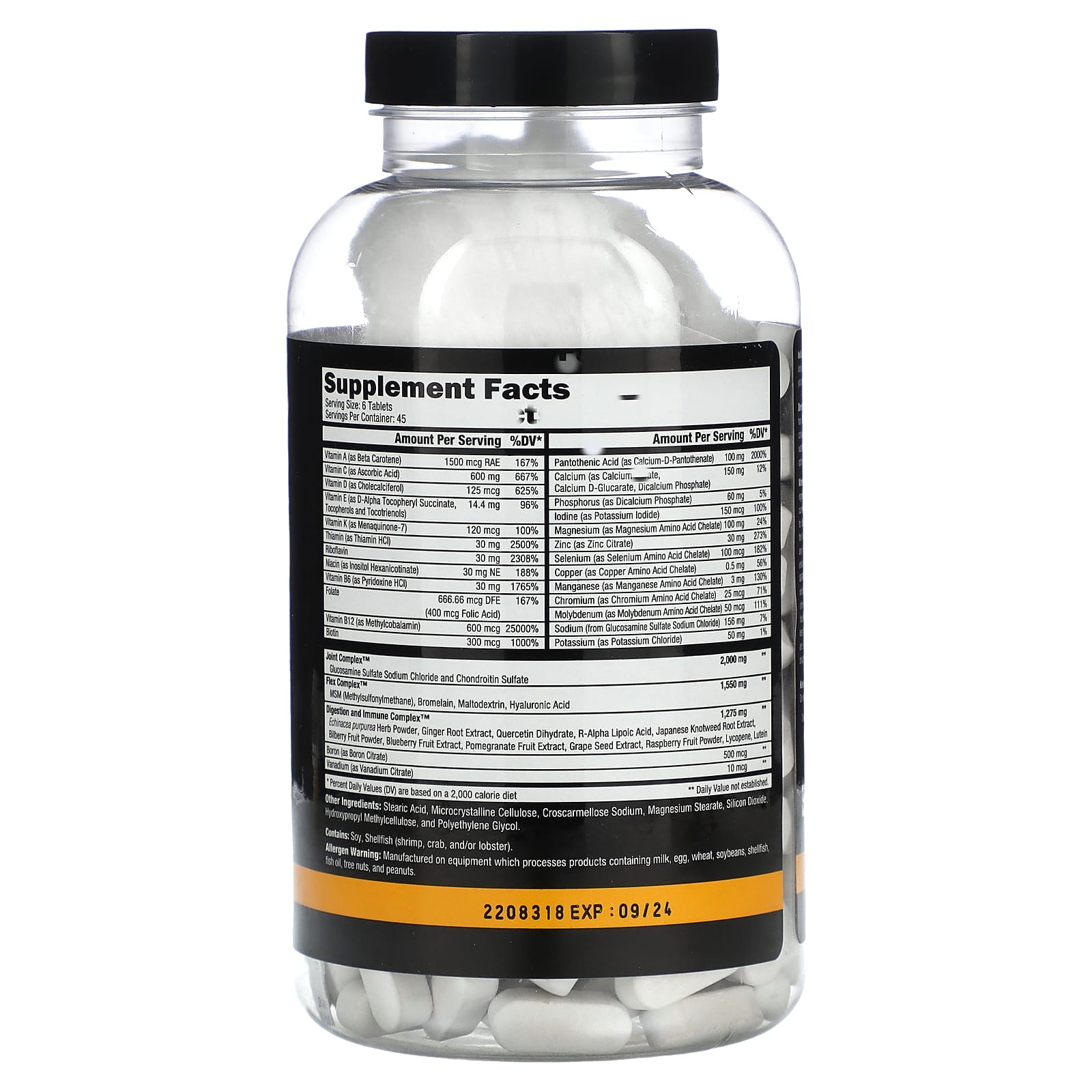 Controlled Labs Orange Triad Multi-Vitamin Formula, 45 Servings, 270 Tablets - Image 2