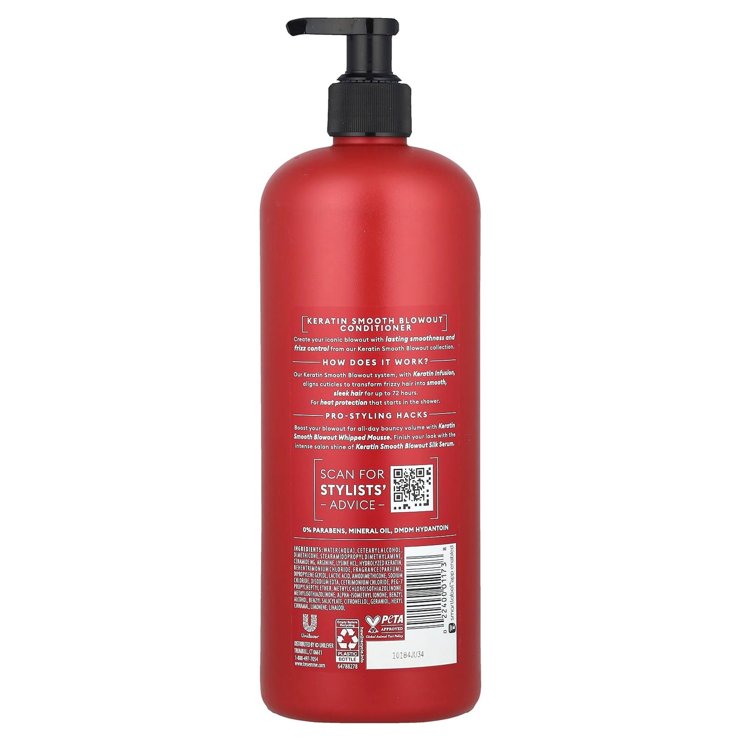 TRESemmé, Keratin Smooth Blowout, Conditioner, 28 fl oz (828 ml) - Image 2