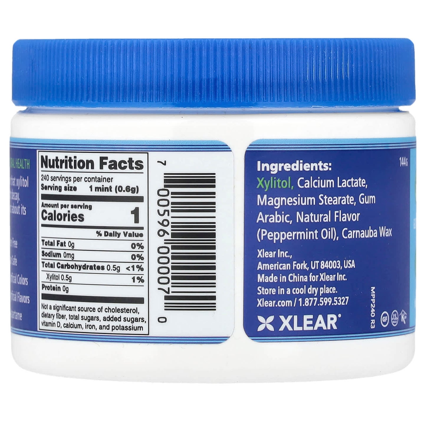 Xlear, Spry®, Peppermint Mints, 240 Pieces, (144 g) - Image 2