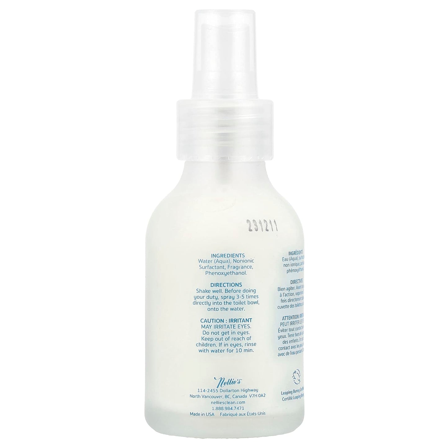 Nellie's, Toilet Spray, Lemon, 3.38 fl oz ( 100 ml) - Image 2