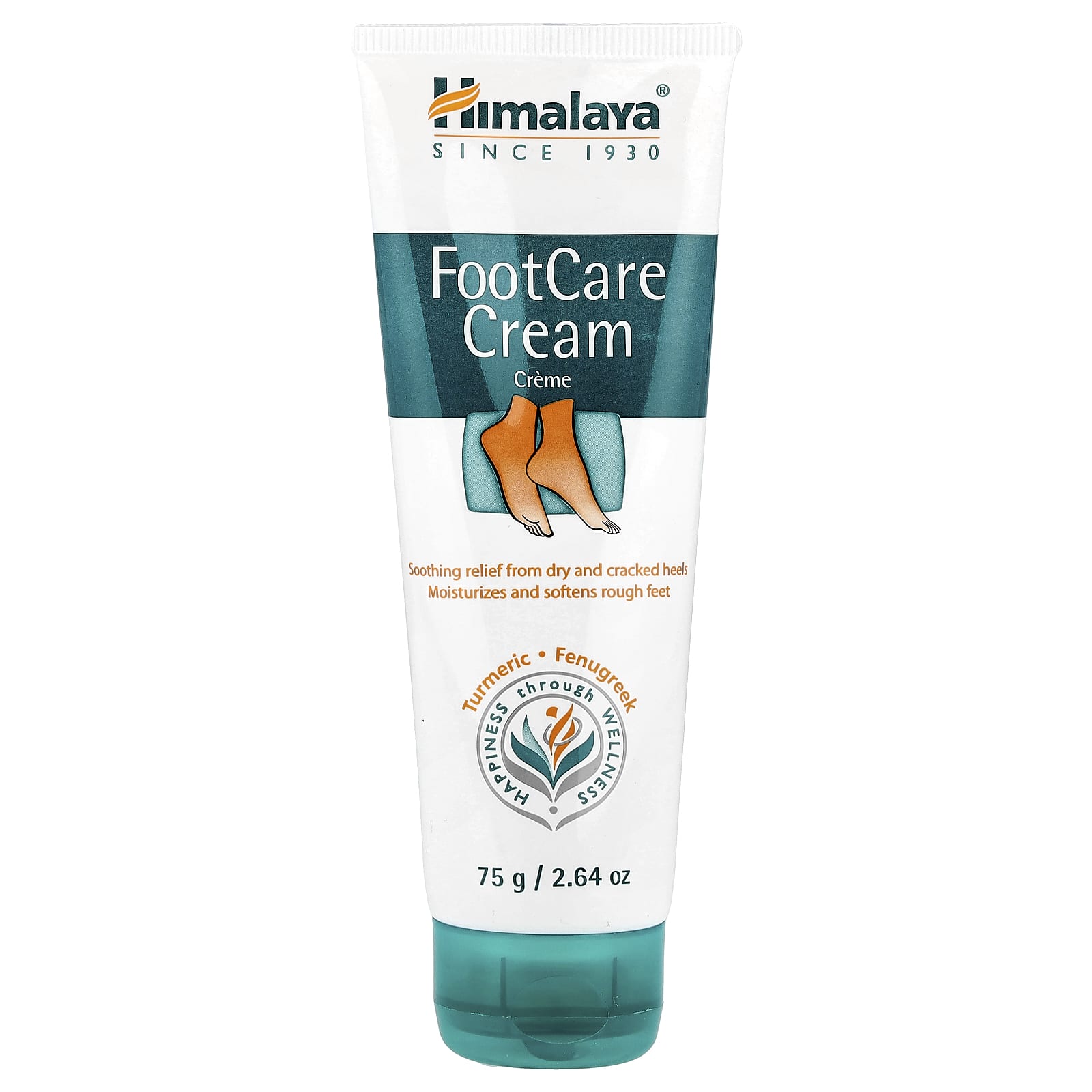 Himalaya FootCare Cream, 2.64 oz - Soothing Relief for Dry, Cracked Heels - Image 1