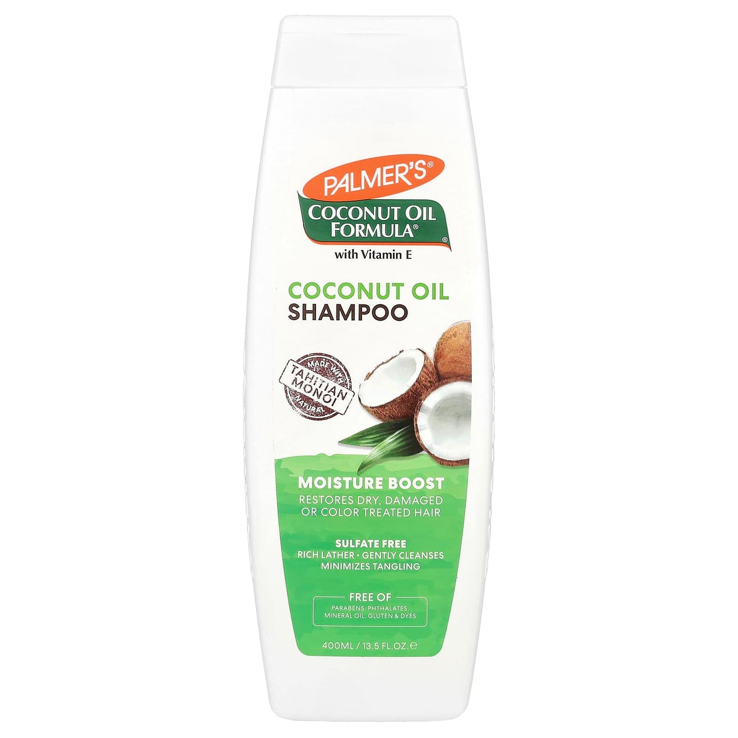 Palmer's, Coconut Oil Formula® with Vitamin E, Moisture Boost Shampoo, Dry, Damaged or Color Treated Hair, 13.5 fl oz (400 ml) - Image 1