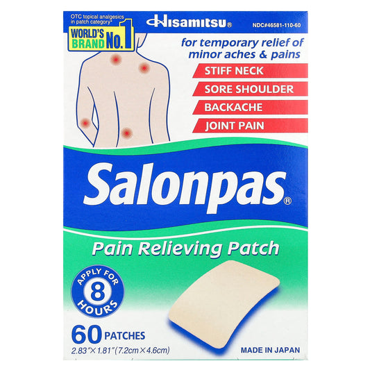 Salonpas, Pain Relieving Patch, 60 Patches - Image 1