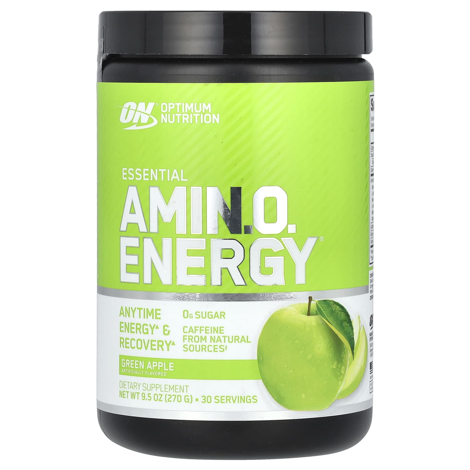 Optimum Nutrition, Essential Amin.O. Energy, Green Apple, 9.5 oz (270 g) - Image 1