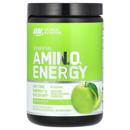 Optimum Nutrition, Essential Amin.O. Energy, Green Apple, 9.5 oz (270 g) - Image 1