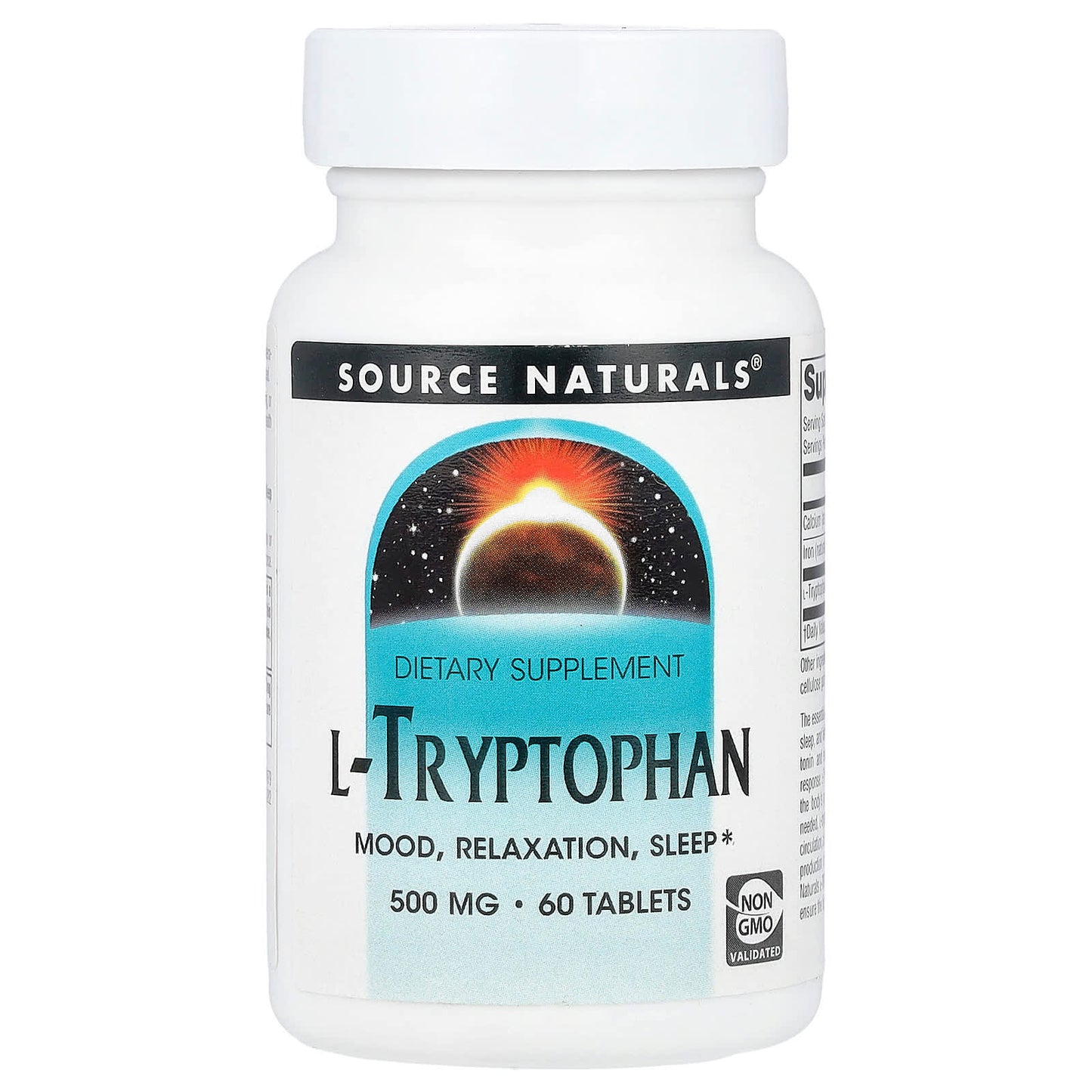 Source Naturals, L-Tryptophan, 60 Tablets - Image 1