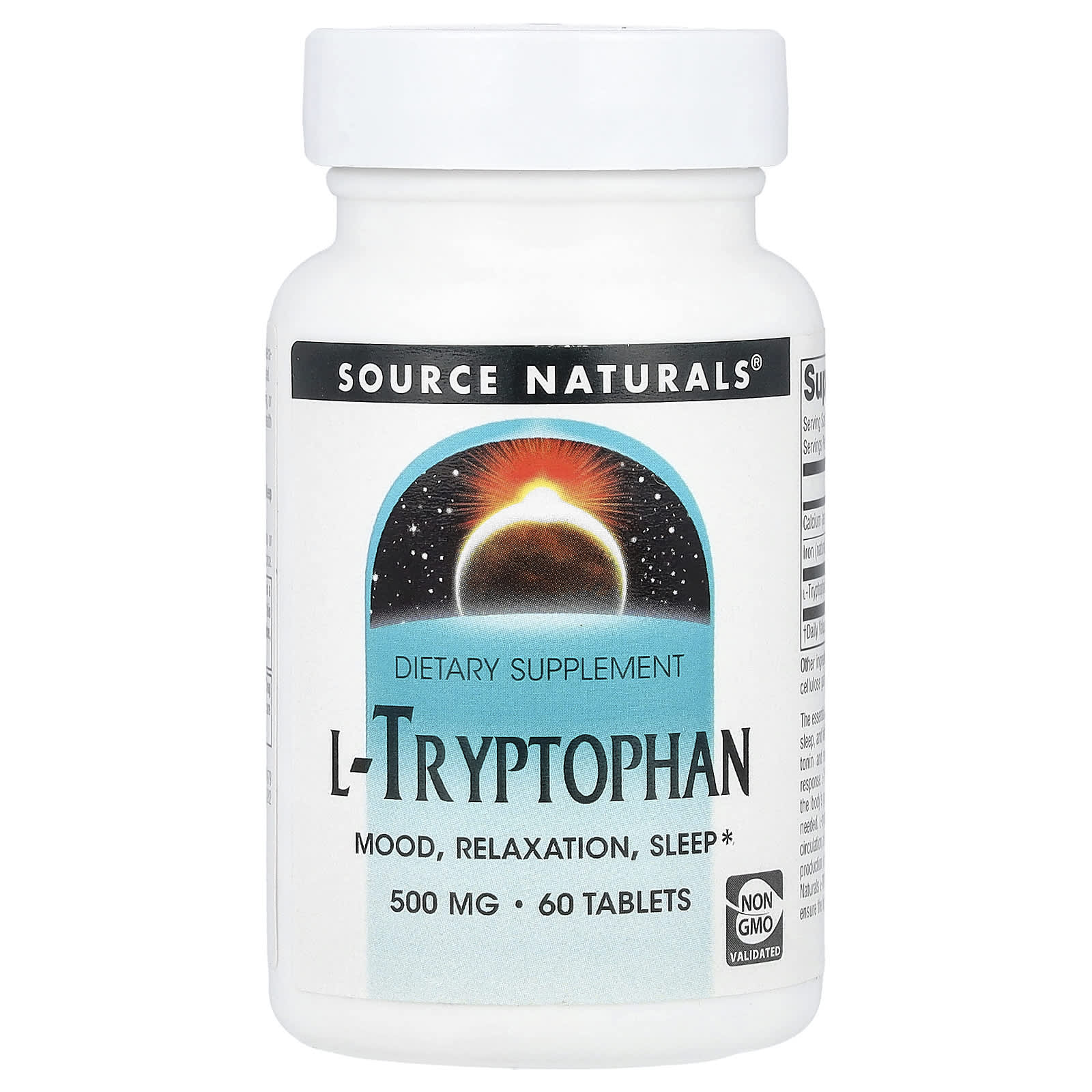 Source Naturals, L-Tryptophan, 60 Tablets - Image 1