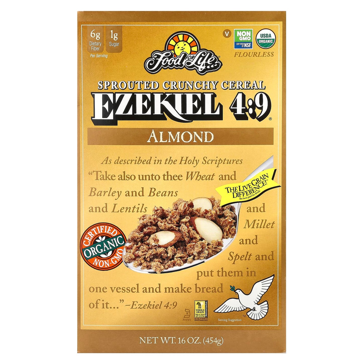 Ezekiel 4:9 Sprouted Cereal Crunchy - Healthy, Organic, Vegan - Image 1