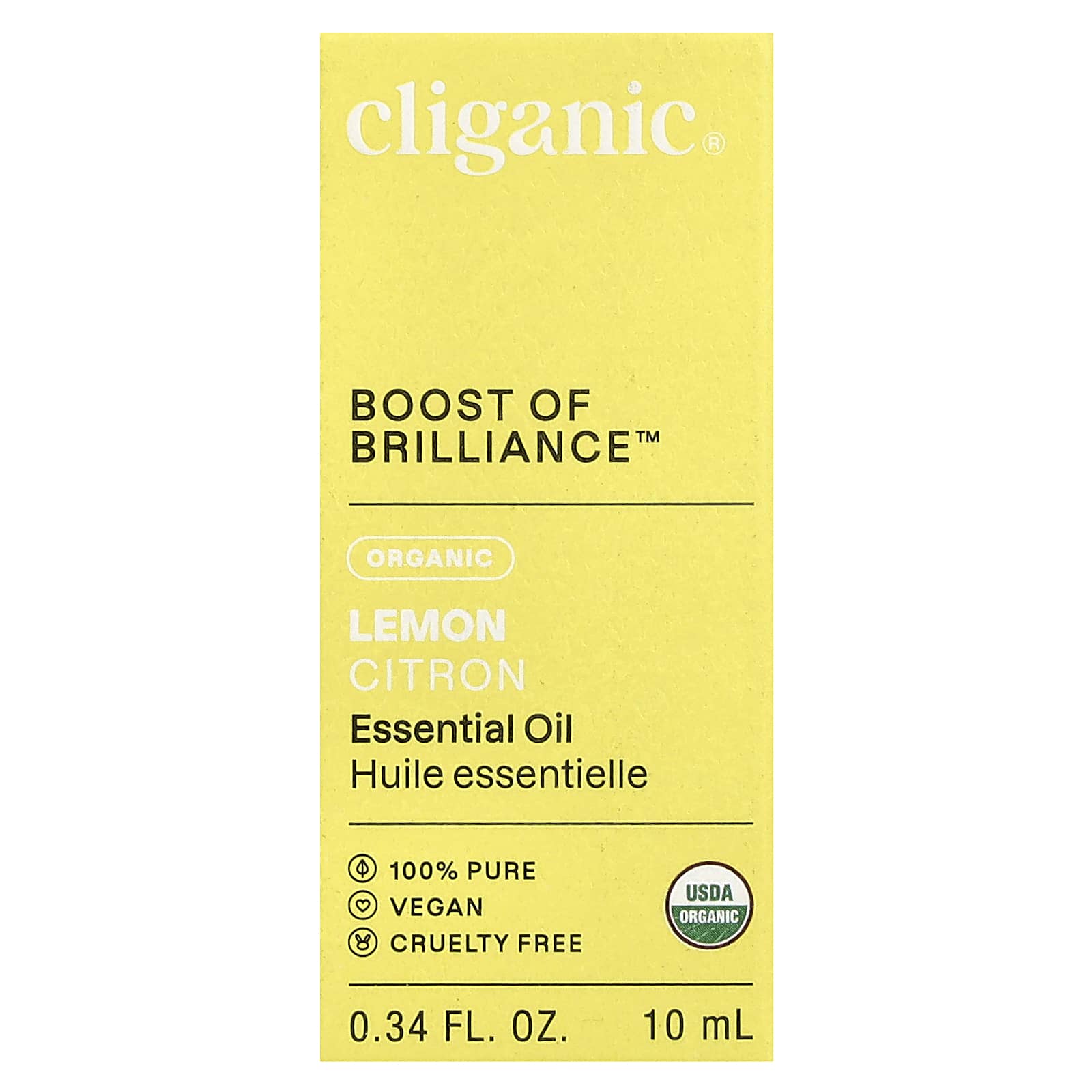 Cliganic Organic Lemon Essential Oil, USDA Certified, 0.34 fl oz (10 ml) - Image 2
