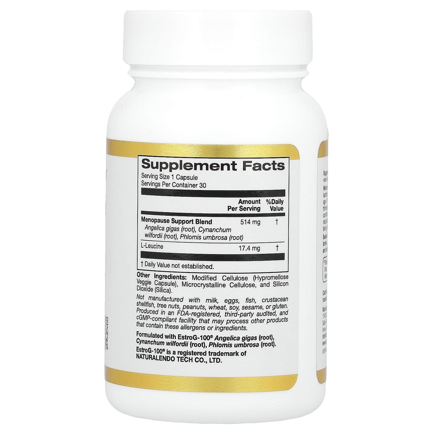 Menopause Relief with California Gold Nutrition's EstroG-100 Formula - Image 2
