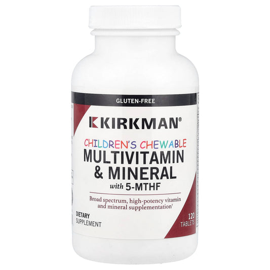 Kirkman Labs, Children's Chewable Multivitamin & Mineral with 5-MTHF, 120 Tablets - Image 1
