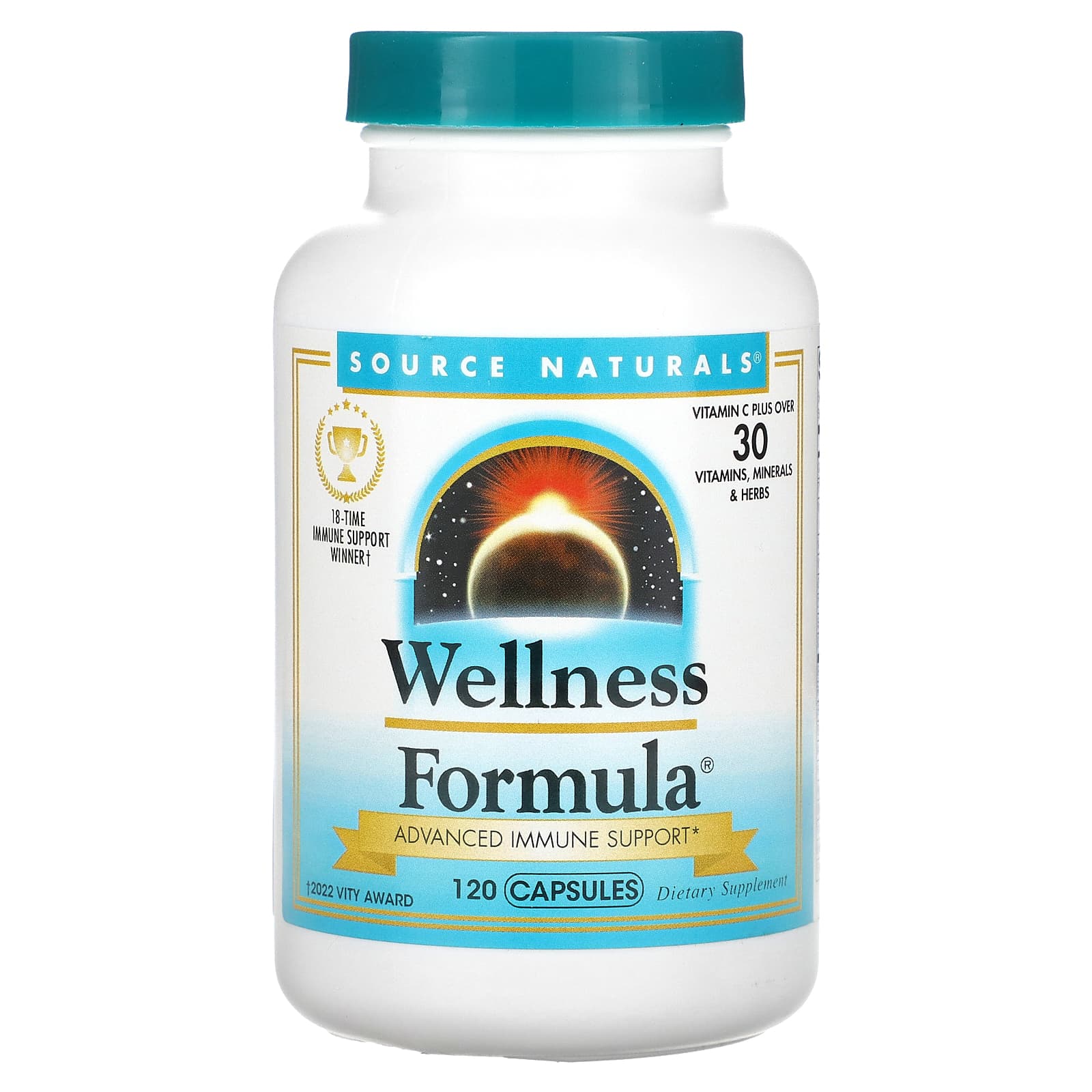 Source Naturals, Wellness Formula, Advanced Immune Support , 120 Capsules - Image 1