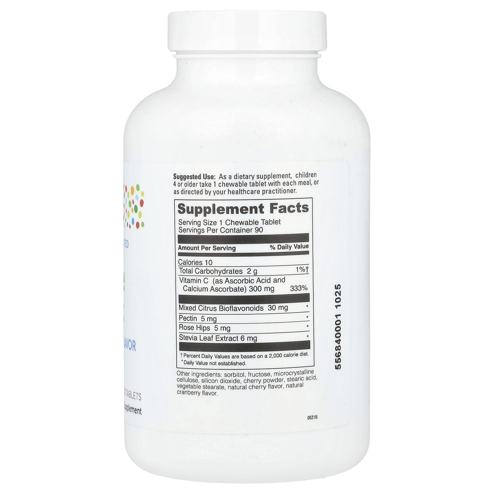 Little DaVinci, Chewable Vitamin C, Natural Cherry, 90 Tablets - Image 2