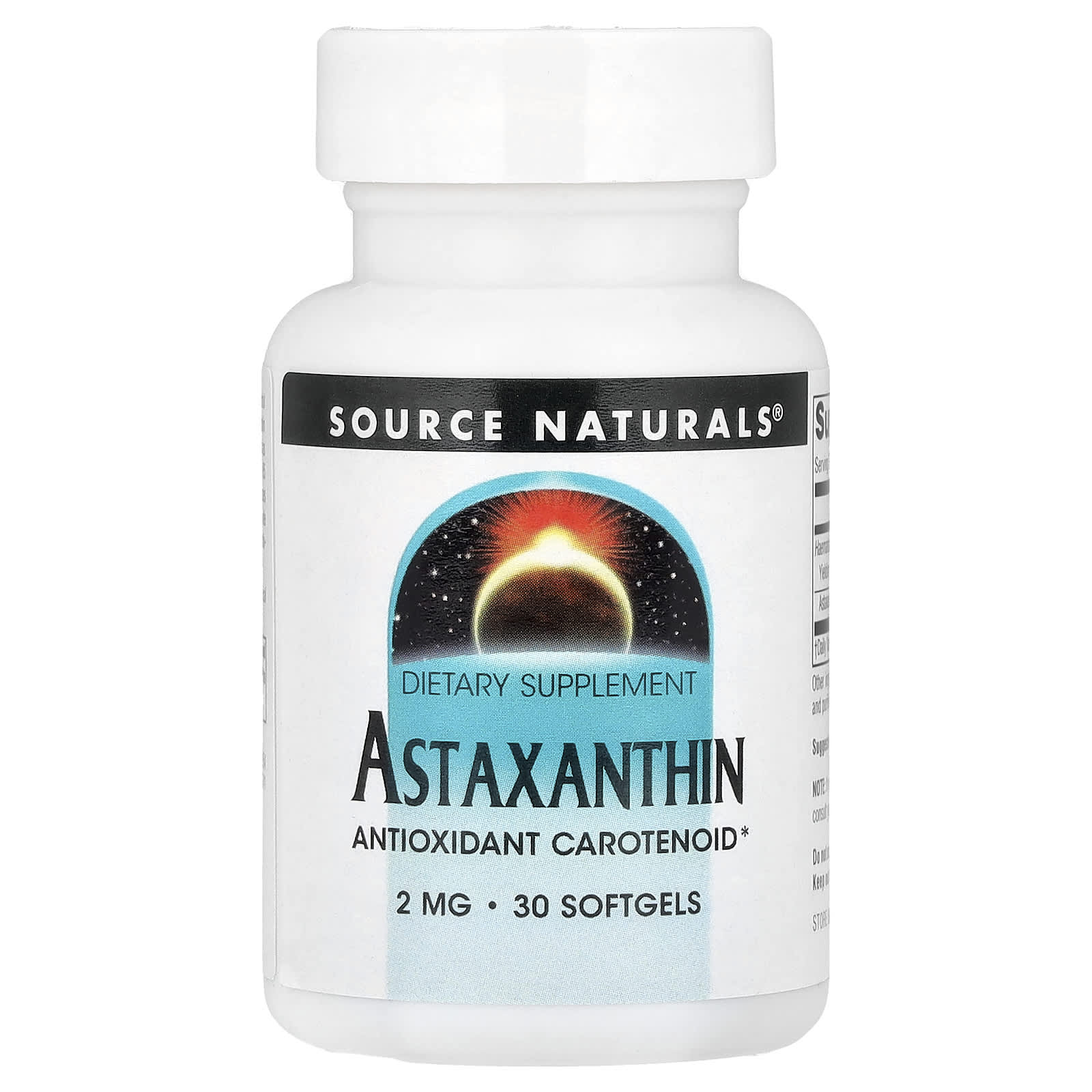 Source Naturals, Astaxanthin, 2 mg, 30 Softgels - Image 1