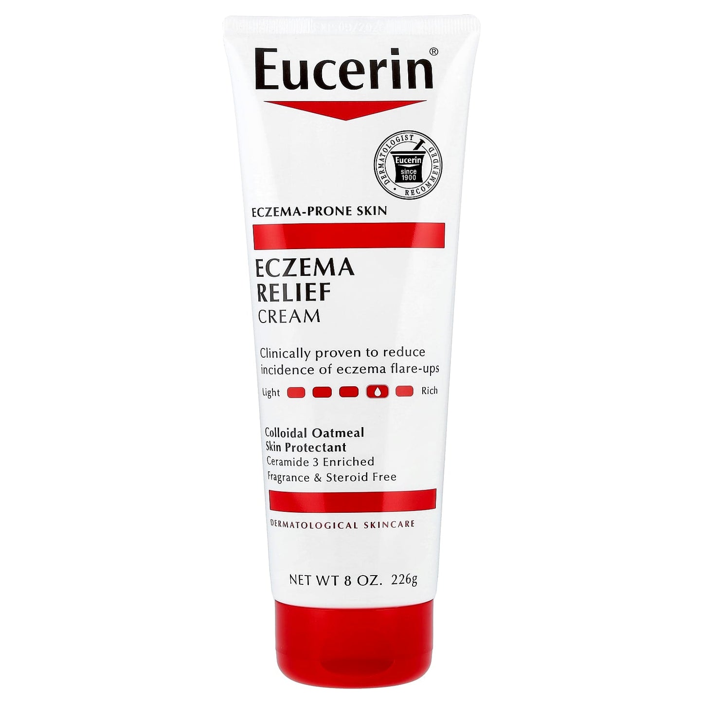 Eucerin Eczema Relief Cream, Fragrance Free for 8 oz (226g) - Image 1