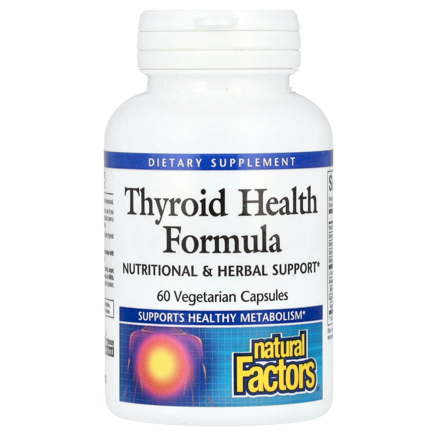 Natural Factors, Thyroid Health Formula, 60 Vegetarian Capsules - Image 1