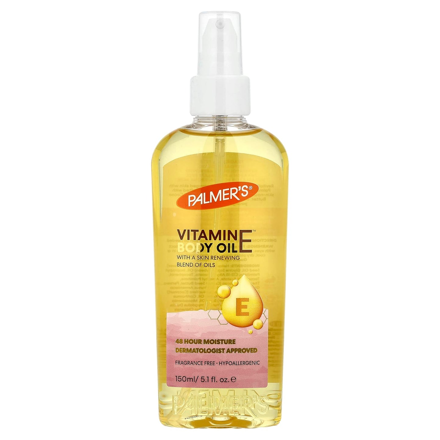 Palmer's, Vitamin E™ Body Oil, Fragrance Free, 5.1 fl oz (150 ml) - Image 1