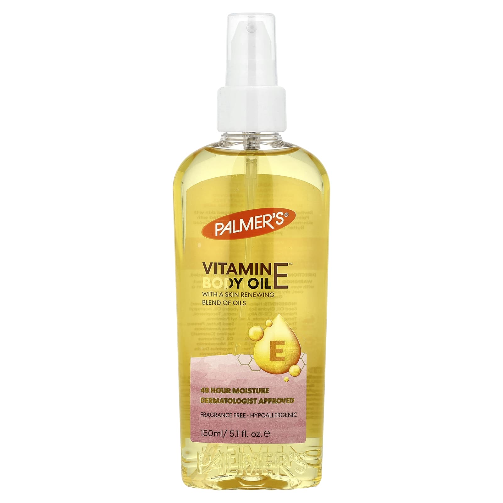 Palmer's, Vitamin E™ Body Oil, Fragrance Free, 5.1 fl oz (150 ml) - Image 1