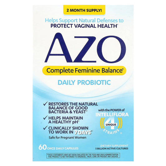 AZO Complete Feminine Balance Daily Probiotic for Vaginal Health - Image 1