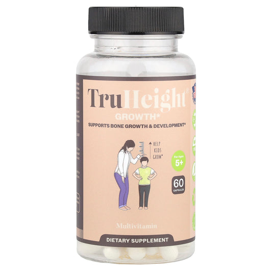 TruHeight, Growth, Multivitamin, For Ages 5+, 60 Capsules - Image 1