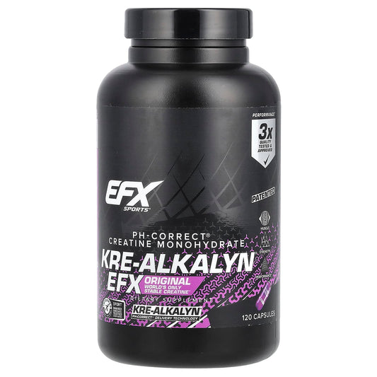 EFX Sports Kre-Alkalyn EFX 120 Capsules pH Correct Creatine - Image 1