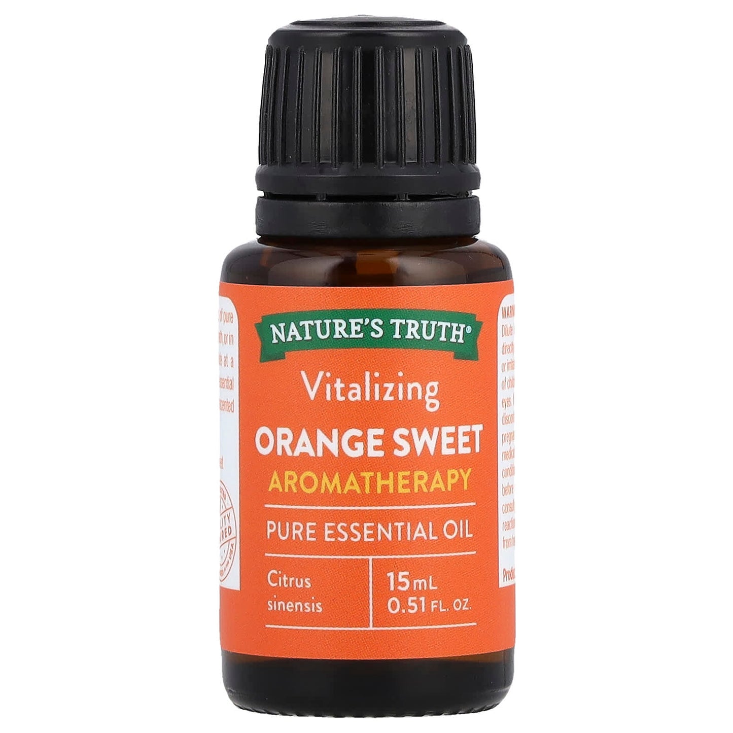 Nature's Truth, Pure Essential Oil, Vitalizing Orange Sweet, 0.51 fl oz (15 ml) - Image 1