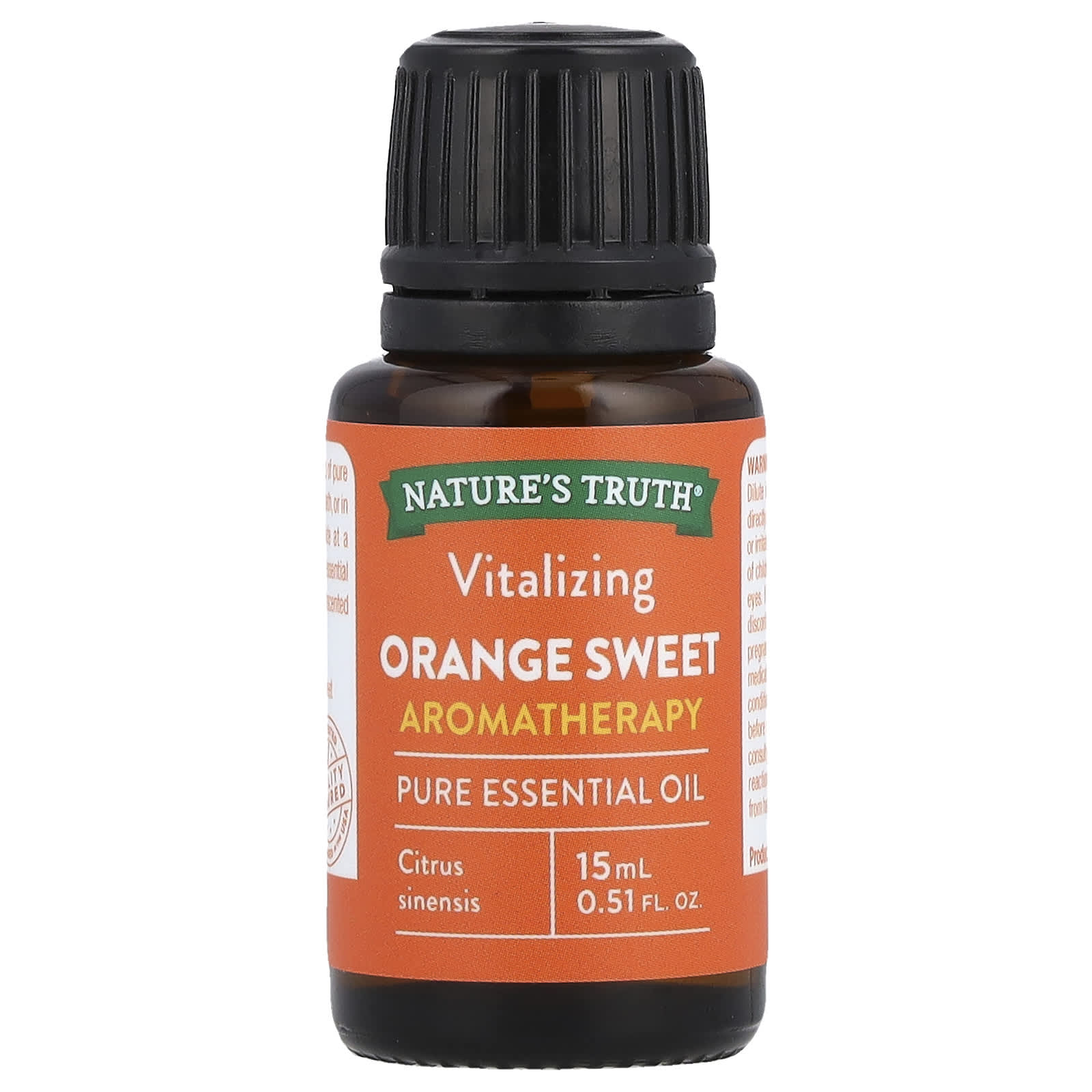 Nature's Truth, Pure Essential Oil, Vitalizing Orange Sweet, 0.51 fl oz (15 ml) - Image 1