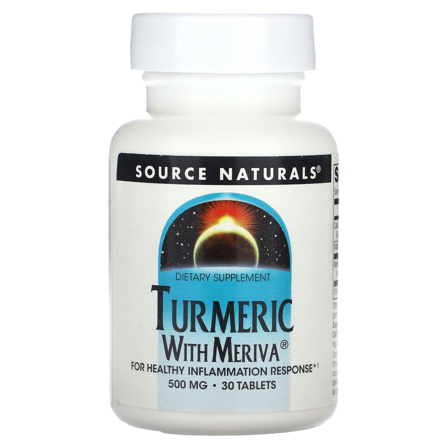 Source Naturals, Turmeric With Meriva, 30 Tablets - Image 1
