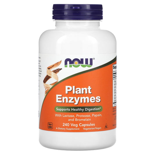NOW Foods, Plant Enzymes, 240 Veg Capsules - Image 1
