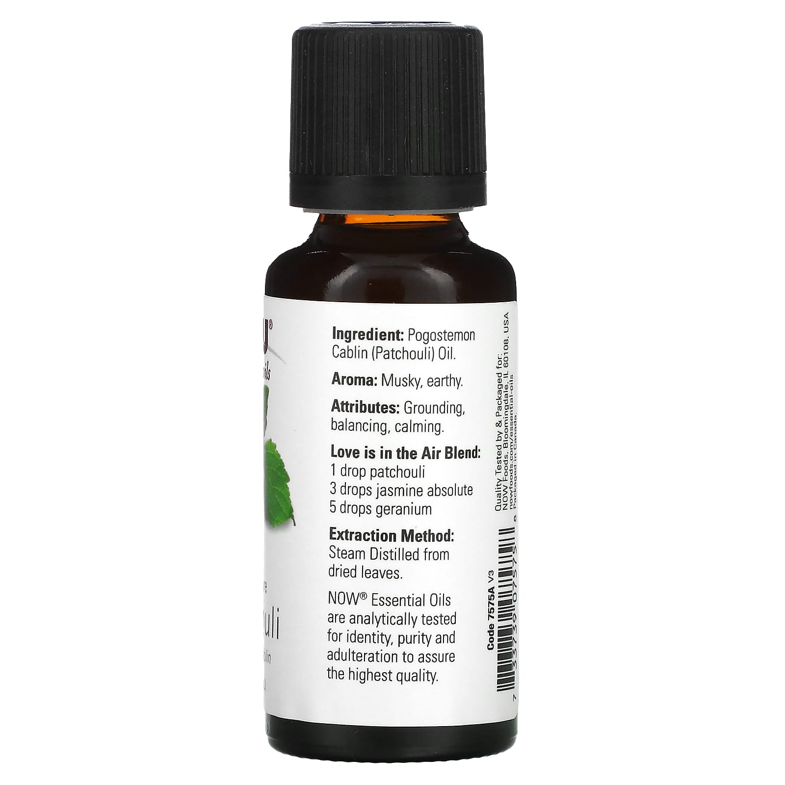 NOW Foods, Essential Oils, Patchouli, 1 fl oz (30 ml) - Image 2