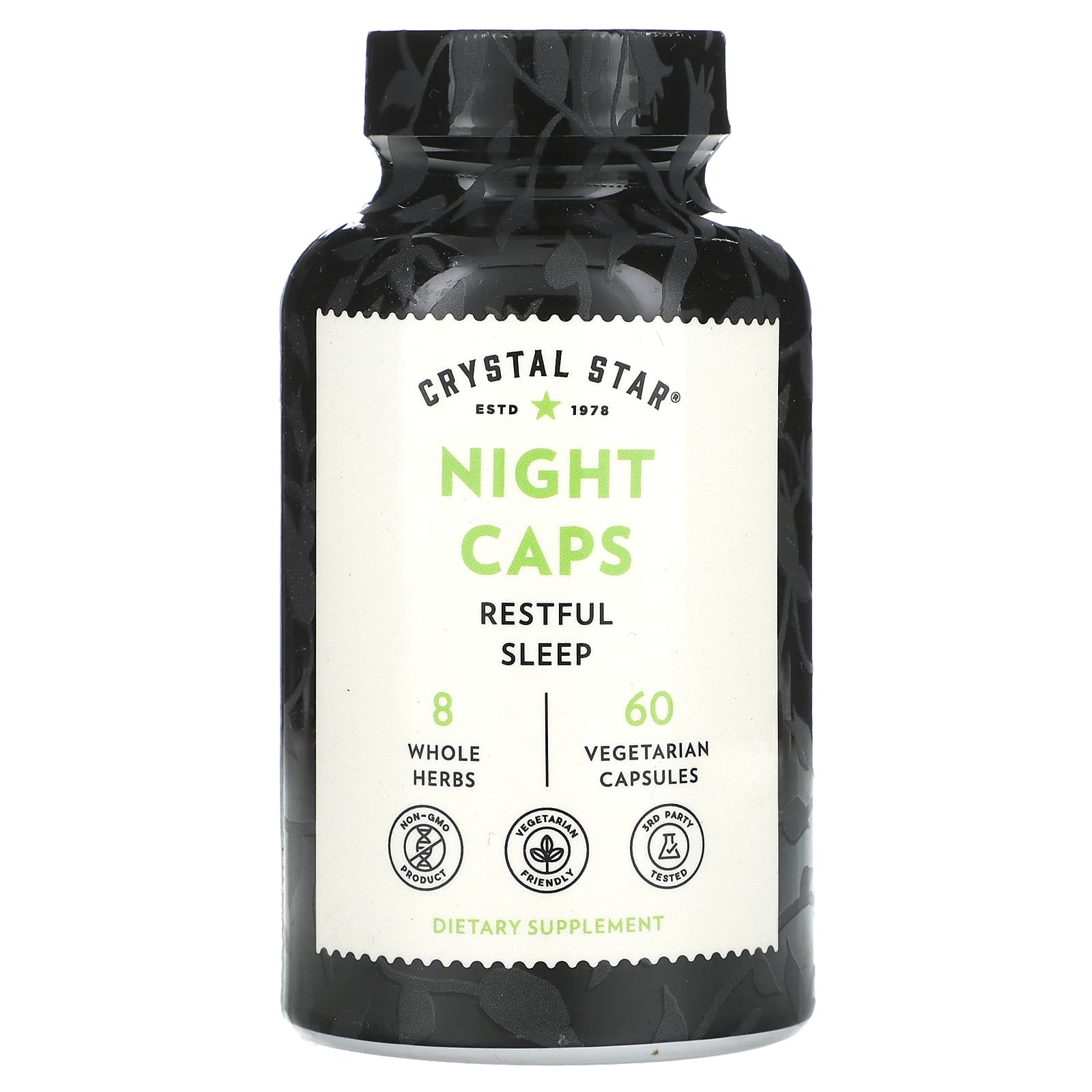 Crystal Star Night Caps - Promote Restful Sleep with Valerian & Poppy - Image 1