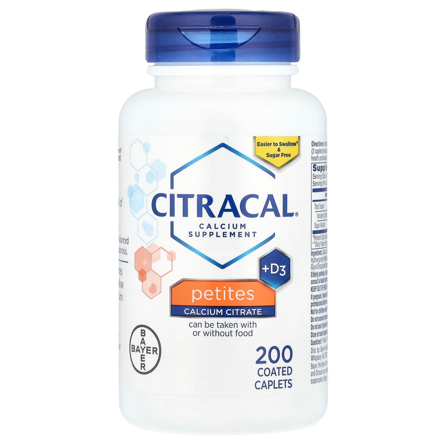 Citracal Petites Calcium Supplement with Vitamin D3, Easy to Swallow, Sugar Free - Image 1