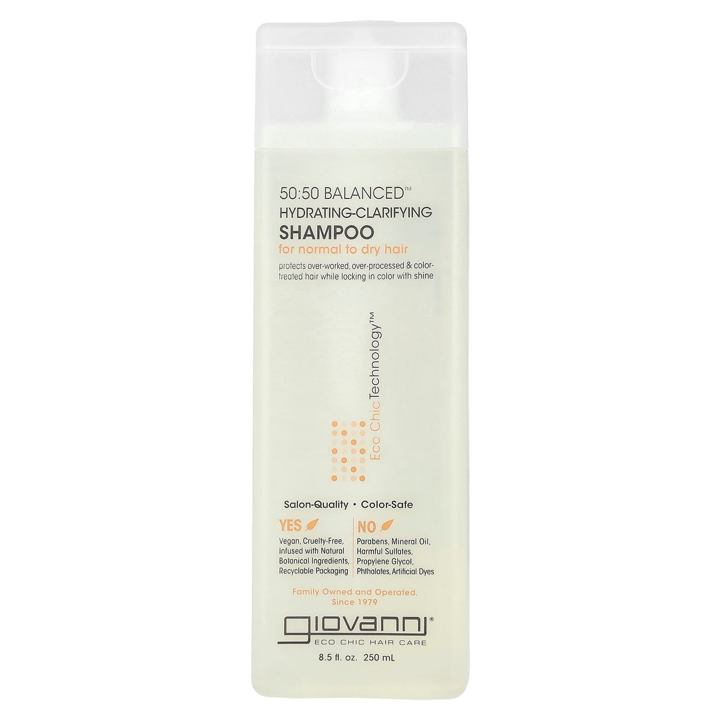 Giovanni 50:50 Balanced Hydrating-Clarifying Shampoo for Normal to Dry Hair - Image 1