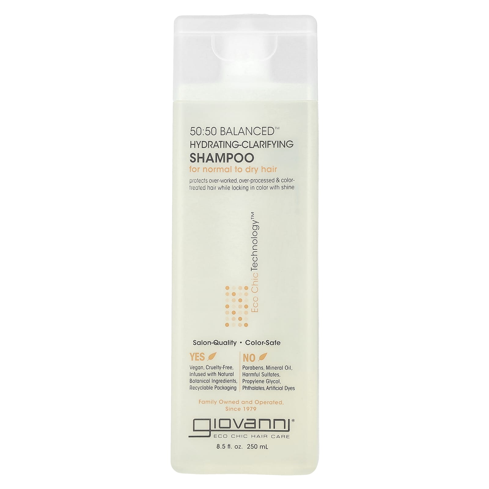 Giovanni 50:50 Balanced Hydrating-Clarifying Shampoo for Normal to Dry Hair - Image 1