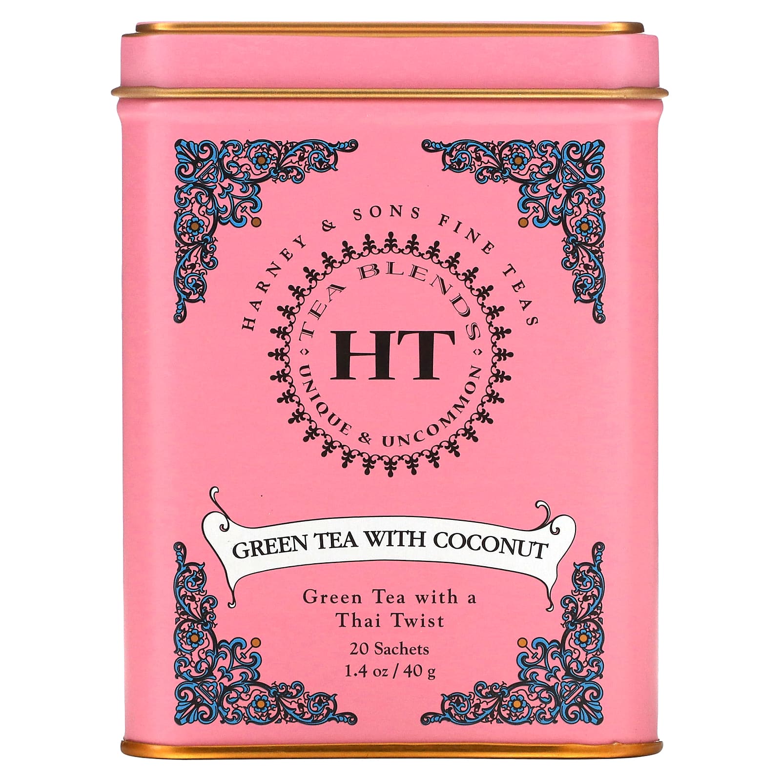 Harney & Sons Green Tea with Coconut, Unique & Uncommon Tea Blend - Image 1