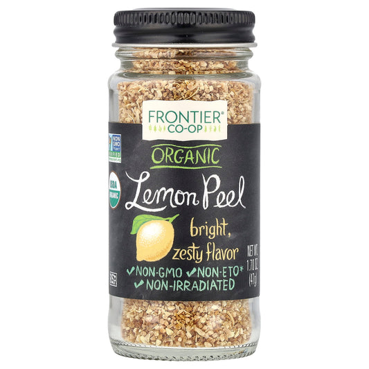 Organic Lemon Peel by Frontier Co-op, Non-GMO & USDA Certified - Image 1