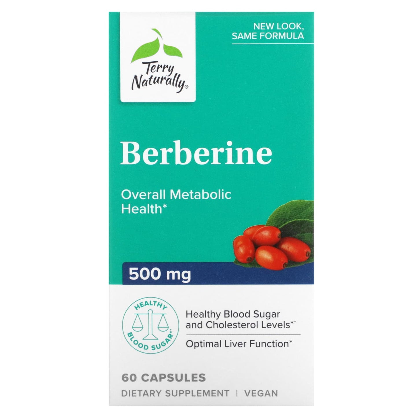Terry Naturally, Berberine, 500 mg, 60 Capsules - Image 1