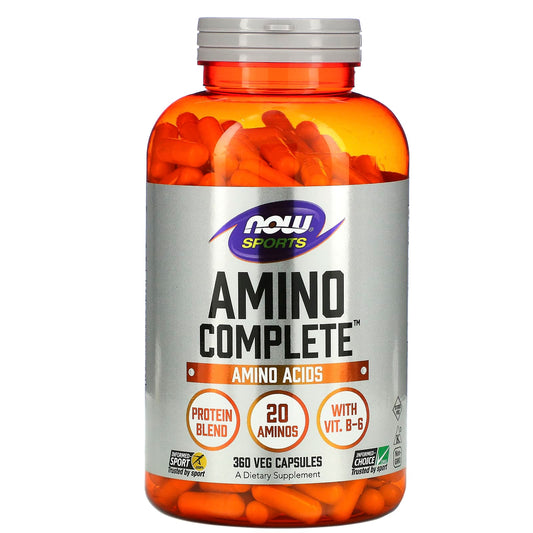 NOW Foods, Sports, Amino Complete, 360 Veg Capsules - Image 1