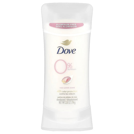 Aluminum-Free Deodorant by Dove - Rose Petals, 2.6 oz (74g) - Image 1