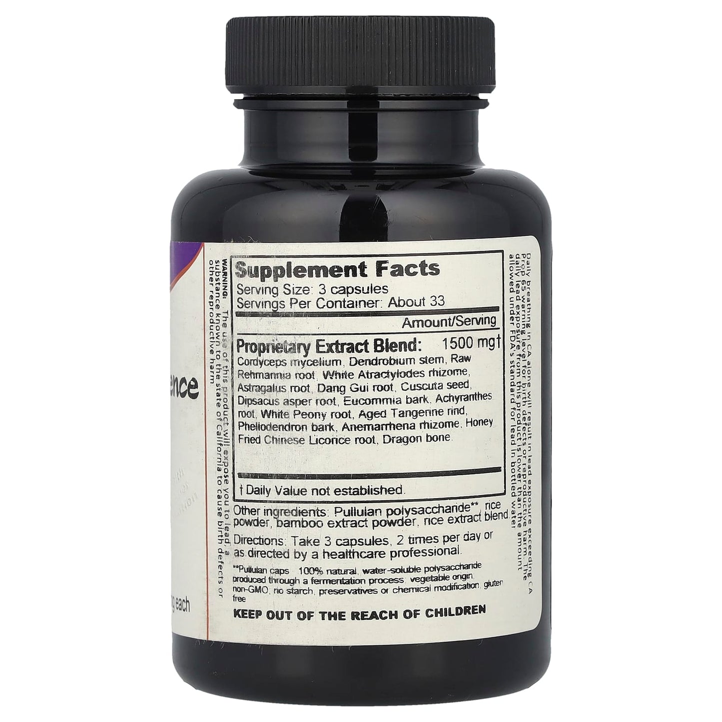 Dragon Herbs Profound Essence 500mg Vegetarian Capsules for Jing Restoration - Image 2